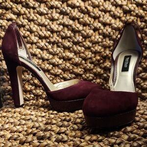 White House Black Market Deep Burgundy Heels